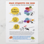 Space Etiquette For Dogs - 8.5" x 11" Flyers