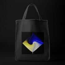 Space Flower Grocery Bag