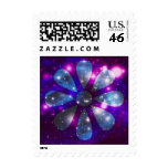 Space Flower Postage Stamp