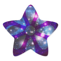Space flower sticker