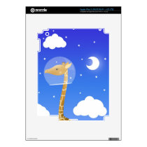 Space giraffe ipad skin