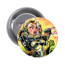Space Girl 20 Button buttons