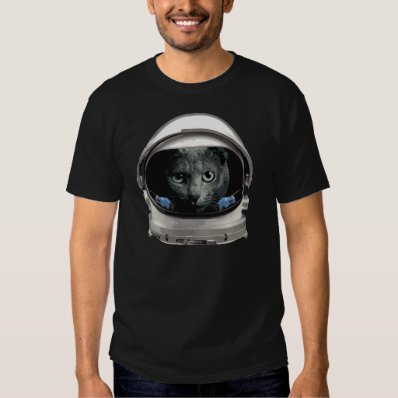 Space Helmet Astronaut Cat Tee Shirts