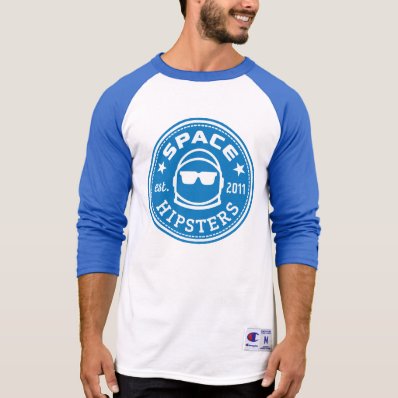 Space Hipsters&#174; Men&#39;s Logo 3/4 Sleeve Jersey Shirt