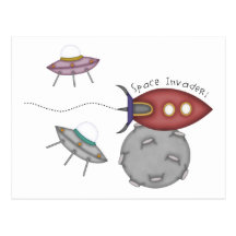 Space Invaders! Postcards