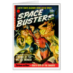 Space Invasion of Beautiful Alien Women Greeting Cards