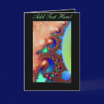 Space Lace Greeting Card Template