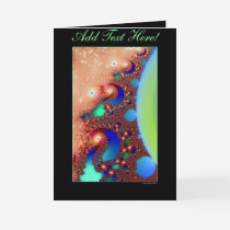 Space Lace Greeting Card Template
