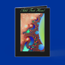 Space Lace Greeting Card Template by FractalFeast Space Lace Greeting Card Template