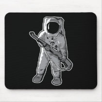 Space Marine - Astronaut with a Rifle Mouse Mat