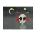 "Space melt"  art post card postcards