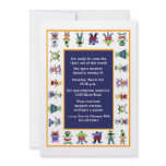 Space Monster Parade Birthday Party Invitation