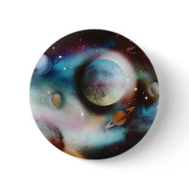 Space Nebula and stars buttons & badges