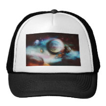 Space Nebula and stars hats & peak caps