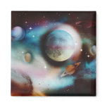 Space Nebula and stars magnets