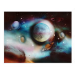 Space nebula & stars postcards