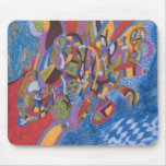 Space Octopus, abstract Mouse Mat