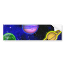 Space Painting Bumper Sticker