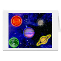 Space Painting Card