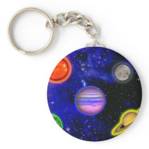 Space Painting Keychain