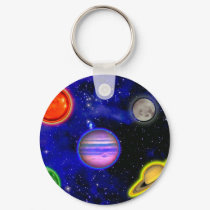 Space Painting Keychain by thehatch Space Painting Keychain