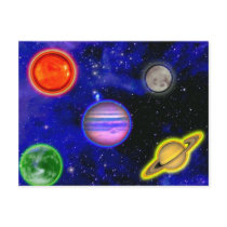 Space Painting Postcard