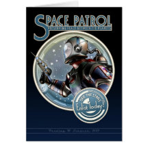 Space Patrol Greeting Card