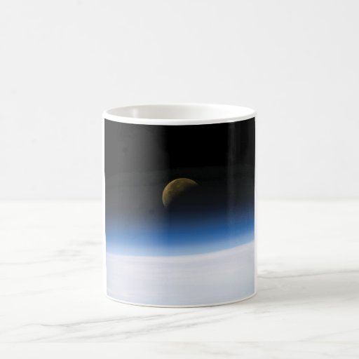 Space Photo Moon Rising Mug