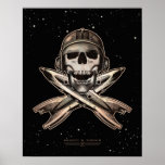 Space Pirate (rockets) poster (16x20")