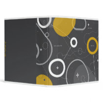 Space Race Abstract Binder