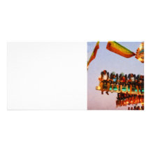 Space Racer Closeup Personalized Photo Card