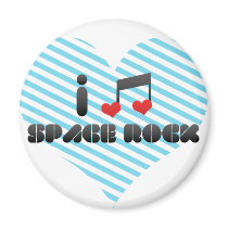 Space Rock fan Magnets