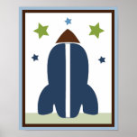 Space Rocket 1 Wall Art Poster/Print