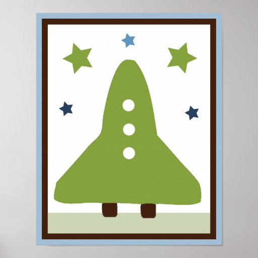 Space Rocket 2 Wall Art Poster/Print