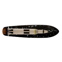 Space Rocket Skateboard Deck
