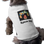 Space rocket vignette dog clothing