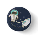 Space Sheep Wordplay Flair Pinback Button buttons
