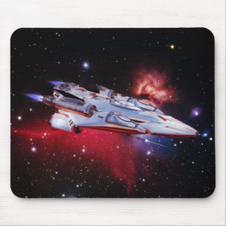 Space Ship Mousepad Mousemat