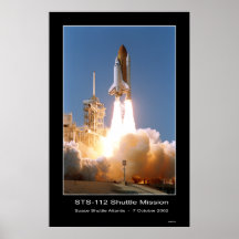 Space Shuttle Atlantis Blast-off – October 7, 2002 Posters