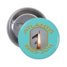 Space Shuttle Atlantis Final Lift Off Photo Pins