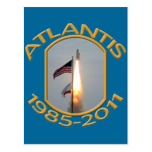 Space Shuttle Atlantis Final Lift Off Photo Post Cards