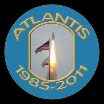 Space Shuttle Atlantis Final Lift Off Photo stickers