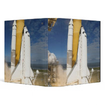 Space Shuttle Atlantis lifts off 12 3 Ring Binder