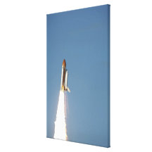 Space Shuttle Atlantis lifts off 4 Canvas Print