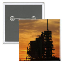 Space Shuttle Atlantis on the launch pad Pin