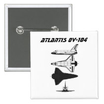 Space Shuttle Atlantis OV-104 buttons