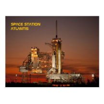Space Shuttle Atlantis Post Card