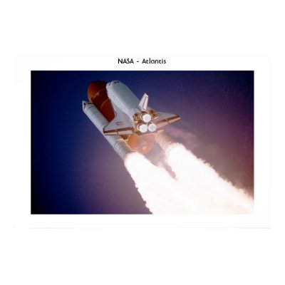 Space shuttle Atlantis Print by moxieann