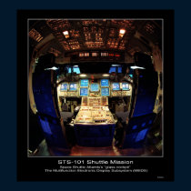 Space Shuttle Atlantis’s “glass cockpit" posters