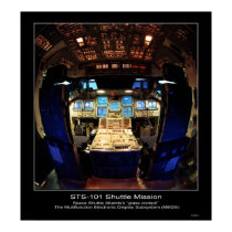 Space Shuttle Atlantis’s “glass cockpit" posters